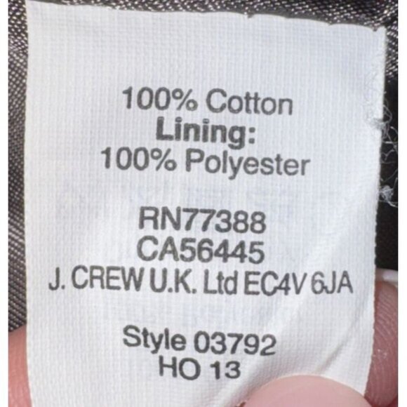 J. Crew Schoolboy Sage Velvet Single Breasted 2 Button Blazer,Jacket size 2 - Picture 15 of 15